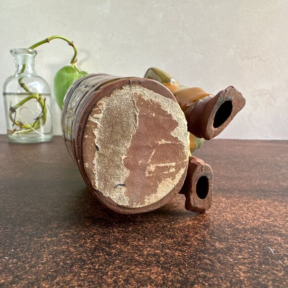 Terracotta Clay Succulent Planter Boy Holding Basket - Picture 9 of 14